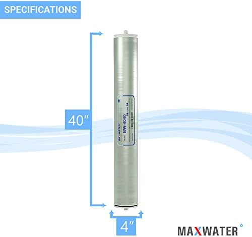 Макс Вода Соленкава Вода Ro Мембрана Елемент-BW-4040 2400 GPD, комерцијални обратна осмоза големина 4 x 40 добро За Индустриски,
