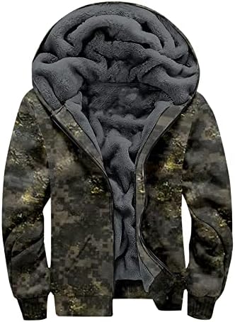 Зимски јакни за мажи, задебелен топло мекото поштеди со аспиратори со аспираторска облека, плус големина на руно со тешка категорија во