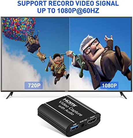 Картичка за снимање HDMI, картичка за снимање на видео HDMI со Loop-Out, 4K HDMI до USB Capture картичка Аудио видео рекордер за игри/преноси