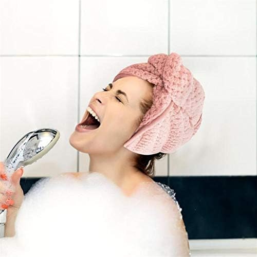 2 парчиња памучна коса суво капаче Брзо сушење туш за туширање капа за бања бања бања бања за сушење на косата за сушење капа капа за туширање