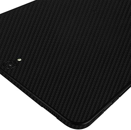 Skinomi црни јаглеродни влакна Целосно тело Кожа компатибилна со Samsung Galaxy Tab S3 Techskin со заштитен екран на екранот со чист филм
