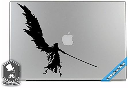 Final Fantasy VII видео игра инспирирана Sephiroth Angel Wings Vings Vinyl Decal налепница за Apple MacBook Dell HP Alienware