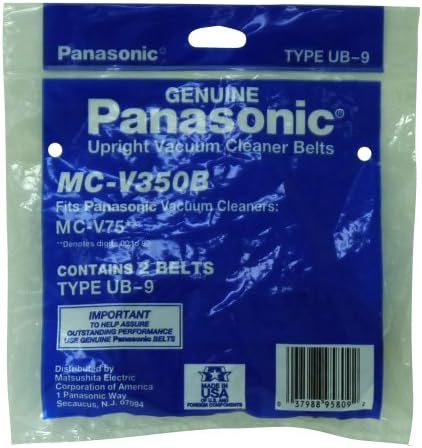 Panasonic MC-V350B тип UB-9 замена исправен вакуум чистач појас, 2-пакет