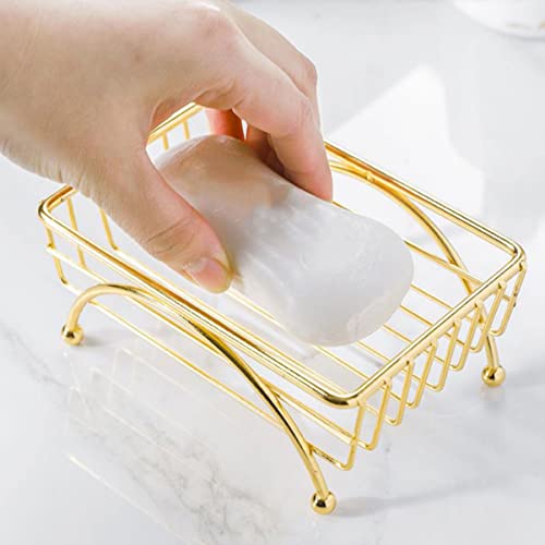 Cabilock 1PC контејнер виси држач за мрежи за домаќинство, монтирана плоча, монтирана плоча за златно монтиран сад за бања, сапун сапун