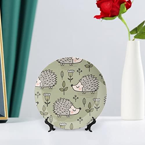 Симпатична еже печатена коска Кина Декоративна плоча за занаетчиски плочи со приказ за стока за домашна вечера