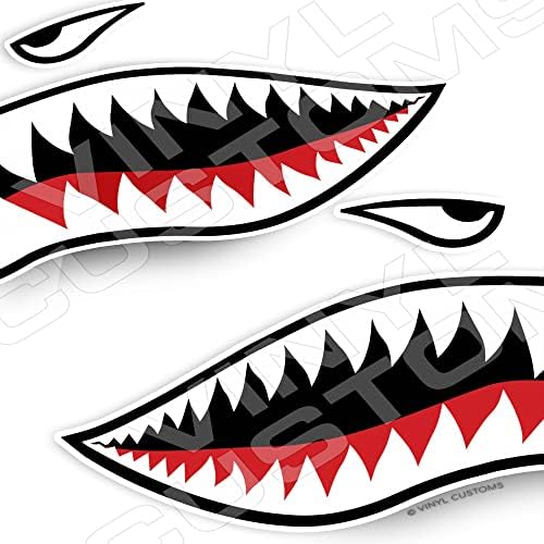 Летање тигри ајкула заби заби винил декларална налепница