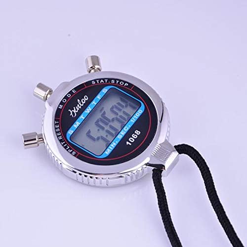 1xstopwatch метал стопев тајмер Меморија Дигитален стоп часовник за спорт, натпревари, игри