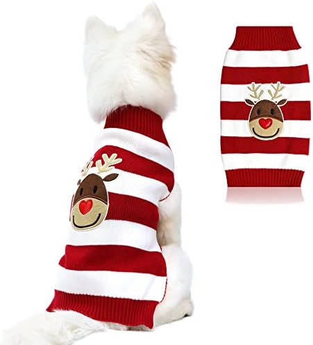 Џемпери на ирваси на кучиња Накоко кучиња џемпери Нова Година Божиќни миленичиња за мало куче и мачка