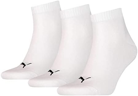 3 пар Чорапи за патики од памаки за патики Унисекс Менс и дами во 3 бои, боја: 300 - Бела, Соккен и Стримф: 43-46