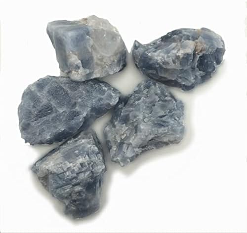 Сина калцит - природен лечен кристален камен за декорација, медитација, мавтање, балансирање на Реики и чакра)