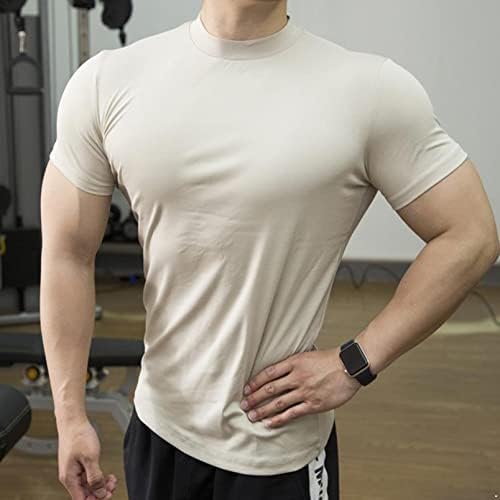 Атлетик кошули со кратки ракави на инхајој, спортски базели маици врвови ладно суво салата за вежбање за компресија кошула за компресија