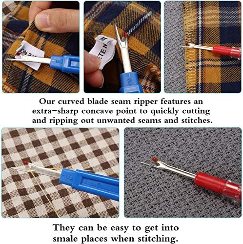 Калолар 7 парчиња алатка за шиење на цвест, шиење на навој за шиење на конец за шиење на шиење на шипката за шиење за шиење