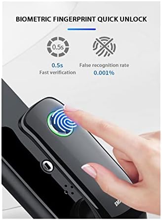 КВВИ Нов Напреден Целосен Автоматски WiFi Tuya Паметна Брава За Заклучување На Вратата Smartlife Брава За Отпечатоци Од Прсти, Електронска