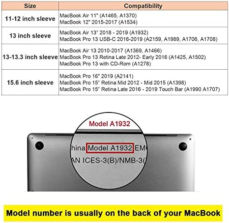 Allinside Лаптоп Ракав И Тастатура Покритие Заштитник На Кожата За 2020 MacBook Air 13 инчен A2179 Со Идентификација На Допир