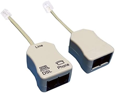 Ин-линијата DSL филтер за раздвојување за отстранување на бучава и други проблеми од телефонските линии поврзани со DSL 3pack