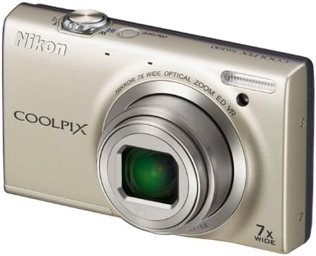 Nikon Coolpix S6100 16 MP дигитална камера со 7x Nikkor со широк агол на оптички зумирање и 3-инчен LCD на допир-панел