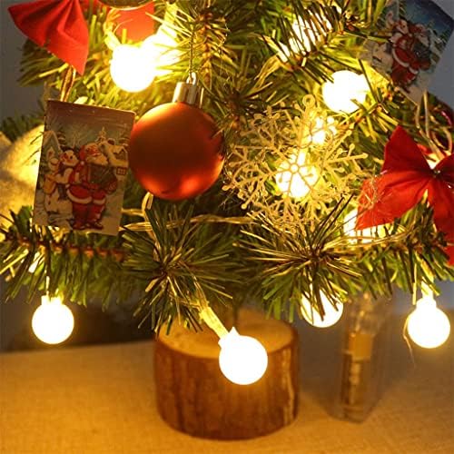 FIFOR 23,6 инчи Tabletop новогодишно дрво, мини вештачко Божиќно дрво со LED стринг светла и украс, Божиќни украси за дом и канцеларија