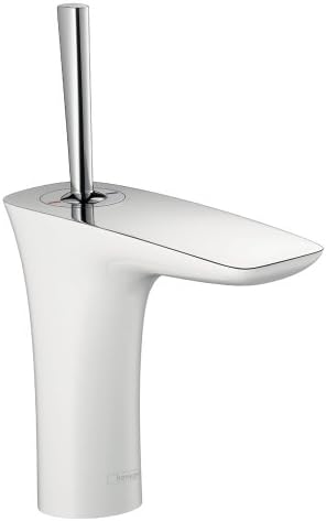 Hansgrohe Puravida Avantgarde Luxury Easy Чиста 1 рачка 1 9-инчен висока тапа за мијалник за бања во бела/хром, 15074401