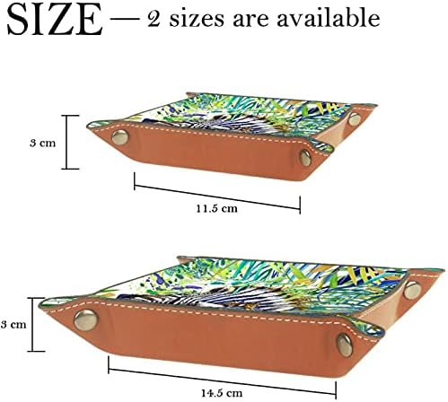 Семејство такаменг Зебра, Кутии За Складирање Мала Кожна Фиока За Камериер Држач За Бонбони Фиока За Клучеви, Телефон, Паричка,