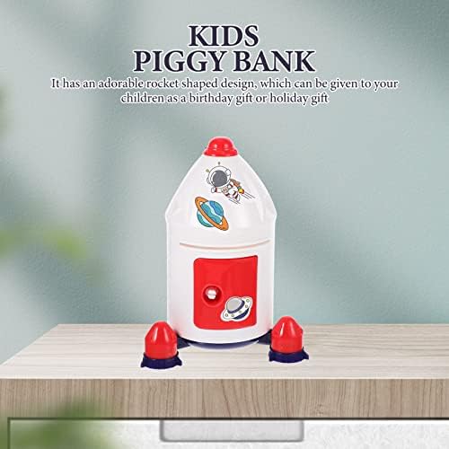 Toyvian Piggy Bank Девојки Девојче играчка ракета свинче банка пластична ракета брод банка банка пари пари кутија пари тенџере за заштеда