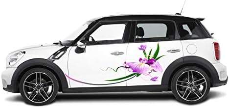 Цвеќиња со целосен дизајн на автомобил со автомобил, цвеќиња, цвеќиња со цвеќиња, винил декларации, цвеќиња на налепница за винил
