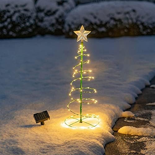 Luixxuer Сончеви новогодишни светла LED IP65 водоотпорни градинарски декоративни светла со 2 режими за отворен двор тремот патека