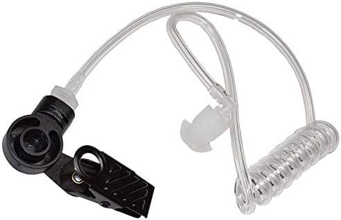 HQRP Акустична цевка слушалки за слушалки PTT MIC компатибилен со Vertex Standard VX-351, VX-354, VX-418 + HQRP Sun Meter