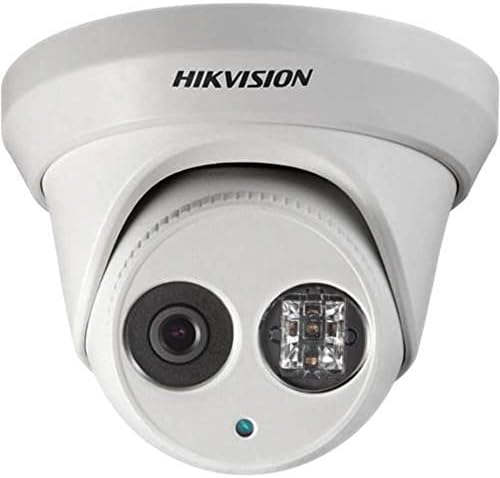 Hikvision HD Smart 4 Megapixel POE Turret IP IP надворешна камера за надзор, Exir Night Vision, 4mm леќи, бело