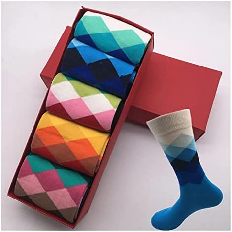 Ccbuy Стандард Зголемување На Големината на 39-47 Обични Памучни Чорапи машки