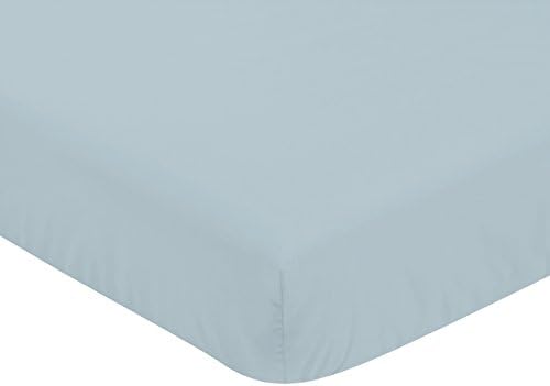 Слатка Jојо Дизајнс Слејт Сина девојка опремена креветче за креветчиња или расадници за кревет за деца - цврста боја гроздобер