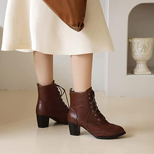 Есен и зимска густа потпетица чипка pp голи чизми со високи потпетици на глуждот жени жени