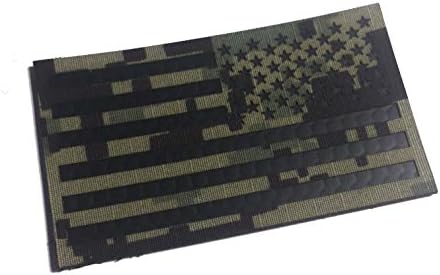 Обратен IR инфрацрвен рефлексивен AOR2 Американски знаме Морал за лепенка/лепенка за јамка