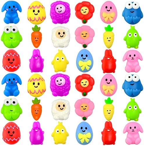 WAYBLA 36 ПЦС Велигденски спушливи играчки Kawaii симпатична слабост стрес -стрес играчки за анксиозни играчки Велигденски