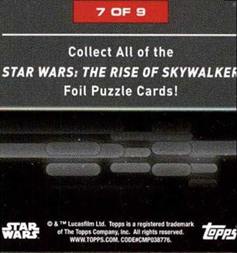 2020 година Топс Војна на Starвездите Подемот на SkyWalker Серија 2 Фолија за загатки картичка 7 Трговска картичка Stormtroopers