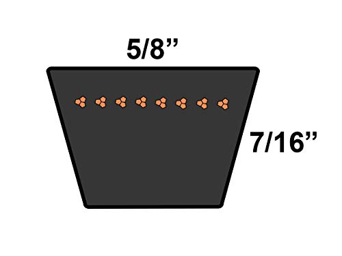 D&засилувач; D PowerDrive BX133 V Појас, гума, 5/8 x 136 OC