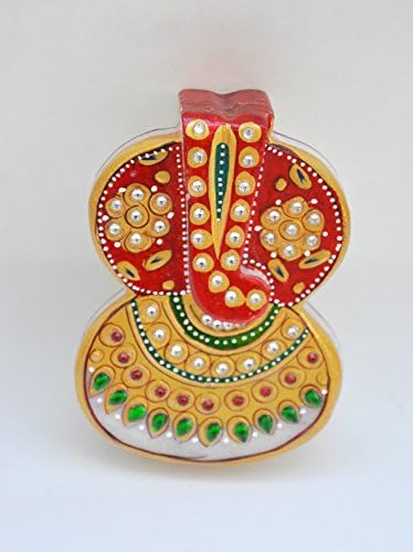 Мермер Ганеш Кумкум кутија, подарок во Дивали, индиски подарок за свадба