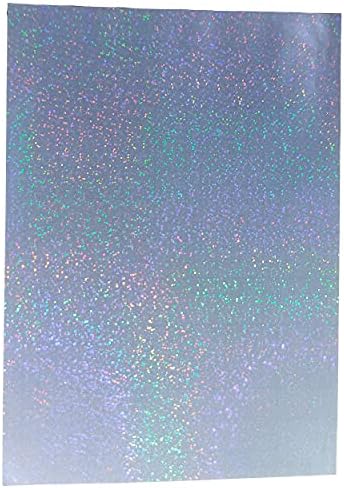 24 чаршафи со големина на холографска starвезда и срцева шема ладен ламинат Премиум преклопувачки ламинирање на самолепливи чаршафи