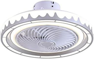 KMYX модерна едноставна спална соба за дневна соба вентилатор за вентилатор LED тела за осветлување на вентилатор таванот ламба 3-боја
