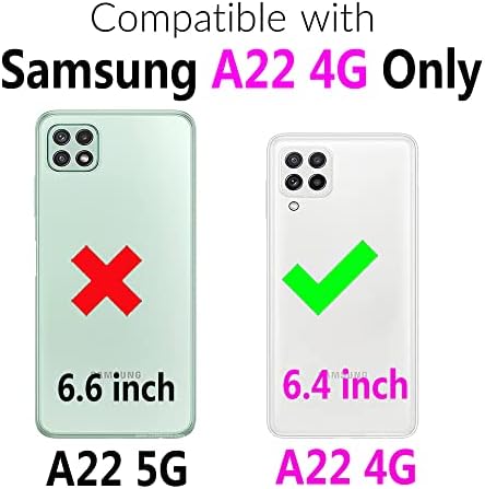 Furiet Компатибилен Со Samsung Galaxy A22 4G 6.4 инчен Паричник Случај 9 Картичка Слотови Ретро Кожа Флип Кредитна Картичка Држач Држач