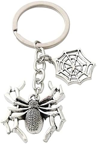 XJJZS Стилски 30мм клуч за прстен метал клуч на клуч за пајаци на пајакот на пајакот на пајакот за приврзоци