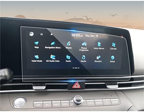 CDEFG за 2021 2022 2023 Hyundai Elantra Заштитник На Екранот, Elantra 10.25 Екран На Допир, Навигација Радио Инфозабава Дисплеј Калено Стакло