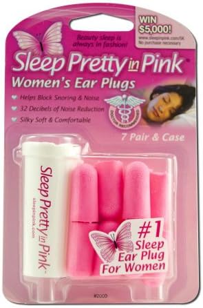 Спијте убаво во розови приклучоци за уши, 7 пар