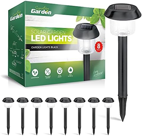 Светла за соларни градинарски светла за градина - автоматски/исклучени светли светла светла соларна патека - сите временски/водоотпорни