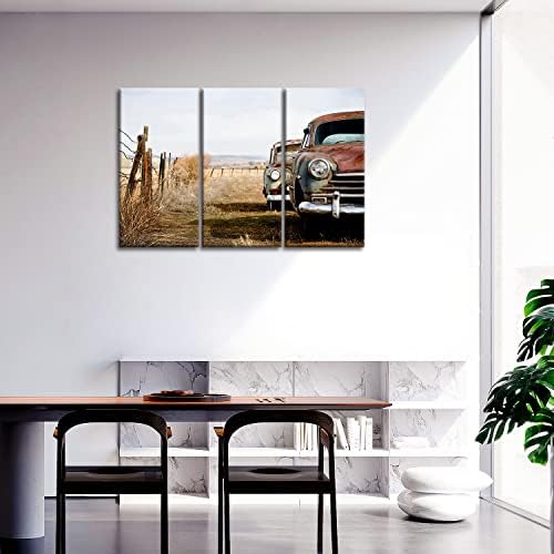 3 парчиња автомобил гроздобер автомобили wallидна уметност сликање на сликата печатење на платно стари автоматски слики модерни уметнички дела