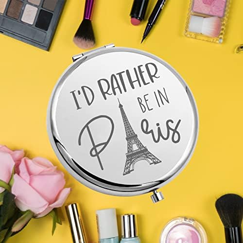 КЕЈШИН Ајфеловата Кула Џеб Огледало Посета Париз Подароци Јас Повеќе Би Сакал Да Бидам Во Париз Компактен Шминка Огледало Франција