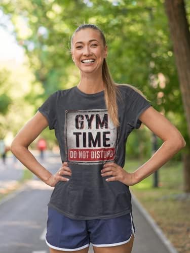 Време во салата Не вознемирувајте ги фитнесот Смешни маици за жени - Удобни новински подароци - Луди теретани - Облека за тренингот