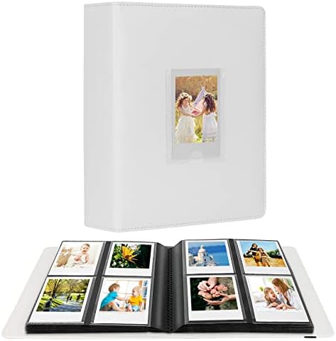 2-пакети, 288 вертикални фотографии за албум за инстакс мини, преден прозорец, полароиден фото албум 2x3 компатибилен со Fujifilm Instax Mini Film