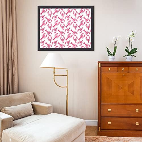 Розов јастог дрвена слика рамка за уметнички дела фотографии слики wallид дисплеј за домашно декоративно
