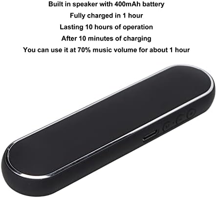 Звучник за перница со Bluetooth, поддржувајте мала мемориска картичка вградена во 400mAh батерија спроводливост на коска, бела машина за бучава
