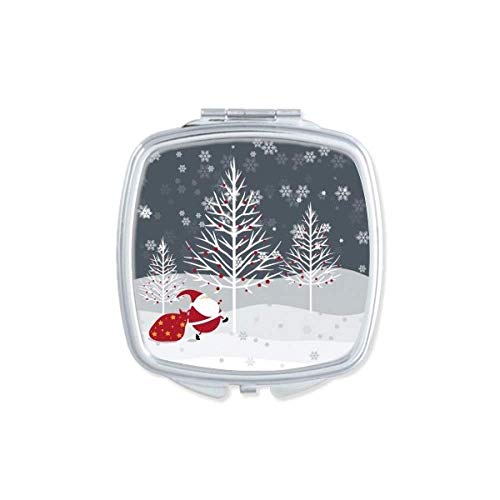 MAS Santa Claus Snowflake Tree Mirror Преносен компактен џеб шминка двострано стакло